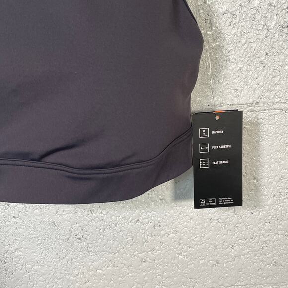 Ideology Plus Size Medium Impact Sports Bra, gray 1X - Picture 3 of 7